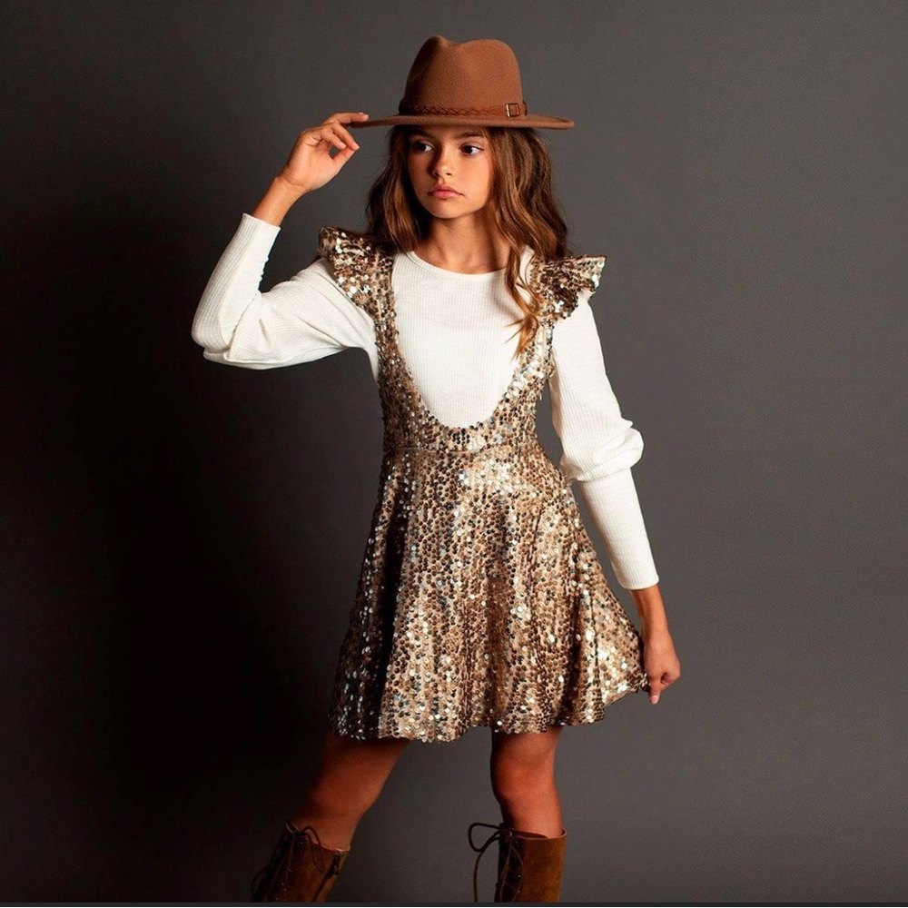 Joyfolie (Miajoy) Romy Sequin Jumper (size 5)
